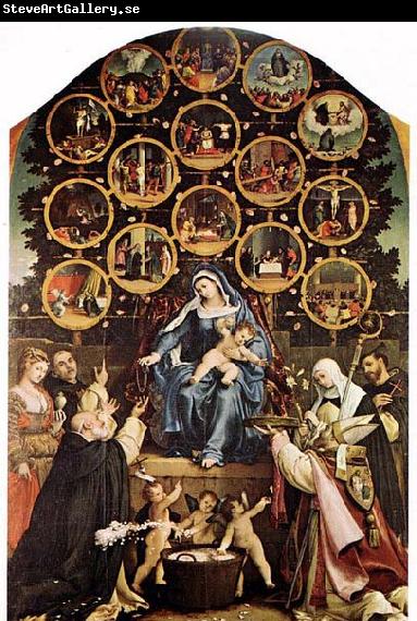 Lorenzo Lotto Madonna of the Rosary